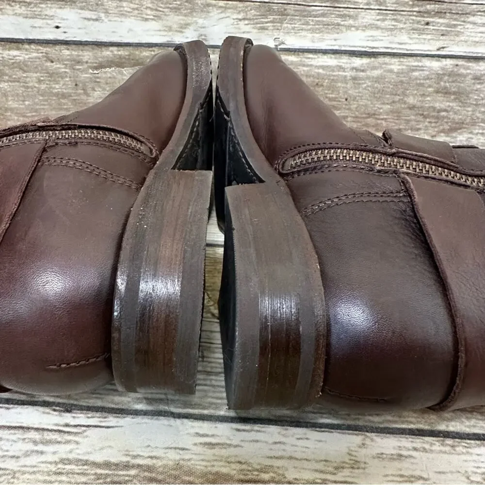FRYE Veronica over the knee dark brown leather boots- 7